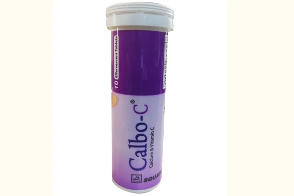 Calbo-C Effervescent Tablet 1000 mg+327 mg+500 mg