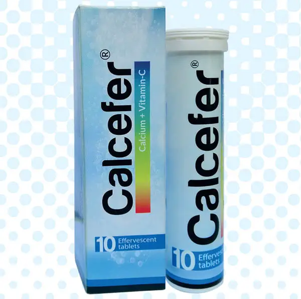 Calcefer Effervescent Tablet 1000 mg+327 mg+500 mg