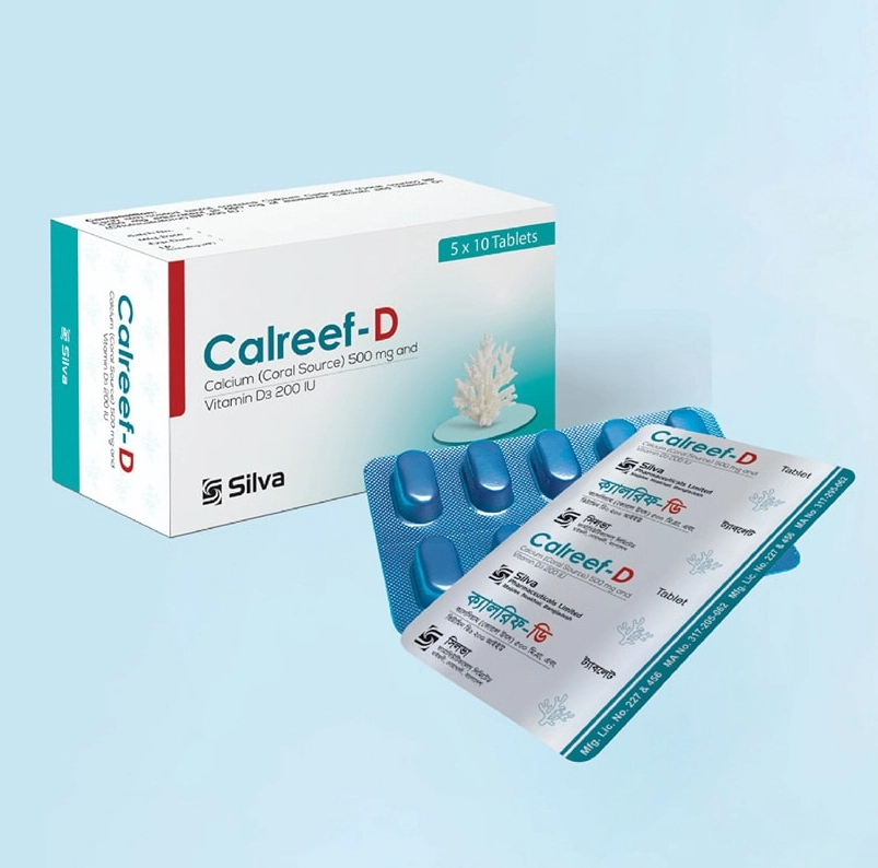 Calreef-D Tablet 500 mg+200 IU