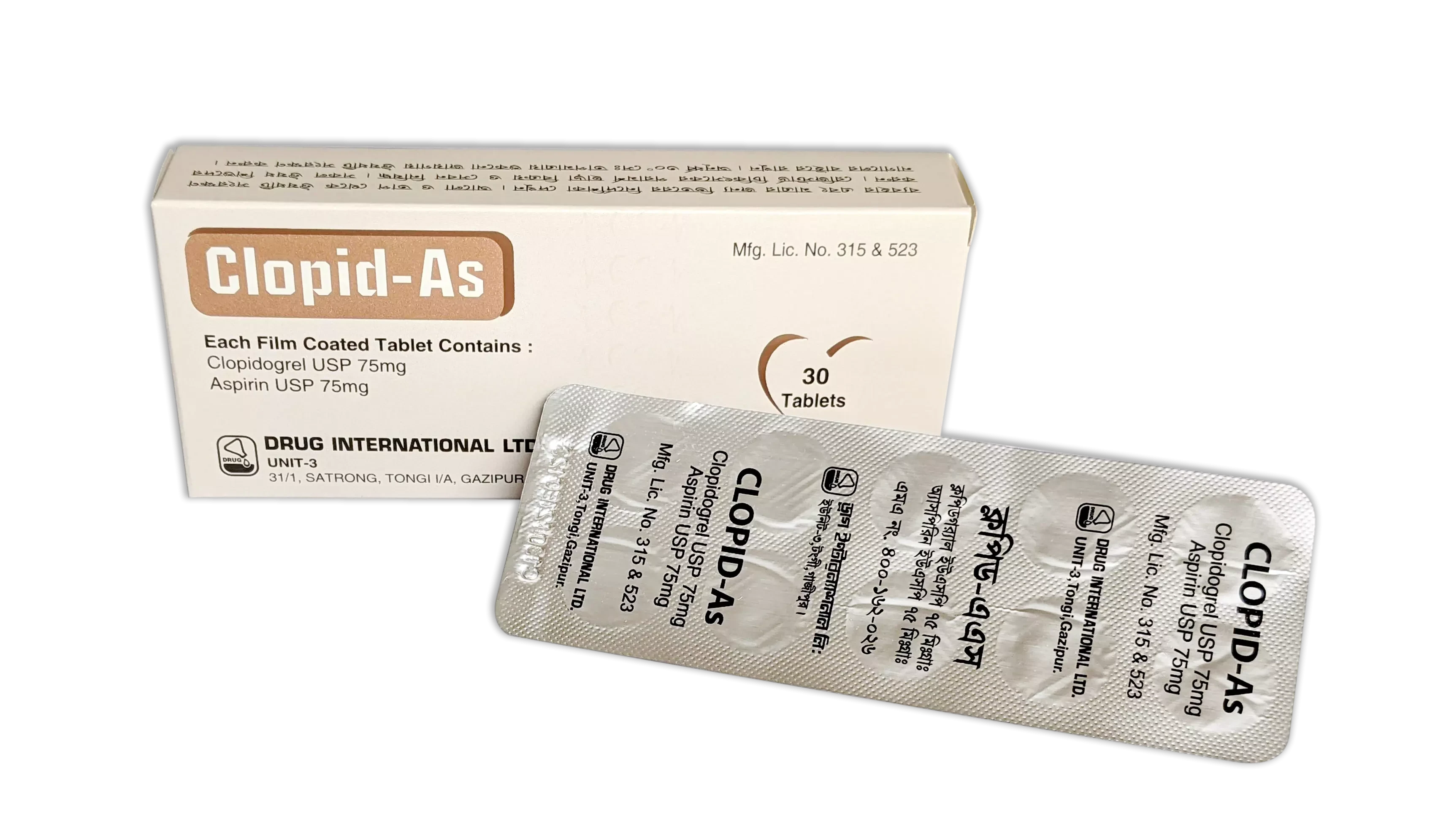 Clopid-AS Tablet 75 mg+75 mg