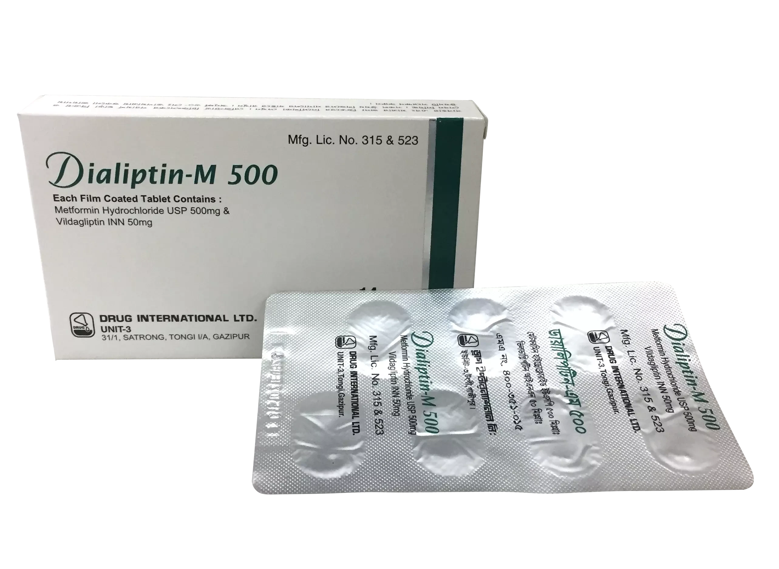 Dialiptin-M Tablet 50 mg+850 mg