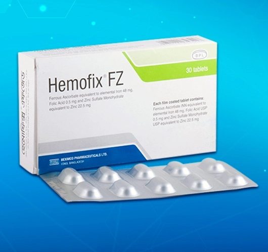 Hemofix FZ Tablet 48 mg+0.5 mg+22.5 mg