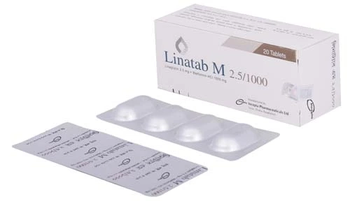 Linatab M Tablet 2.5 mg+500 mg