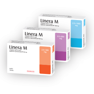 Linera M Tablet 2.5 mg+500 mg