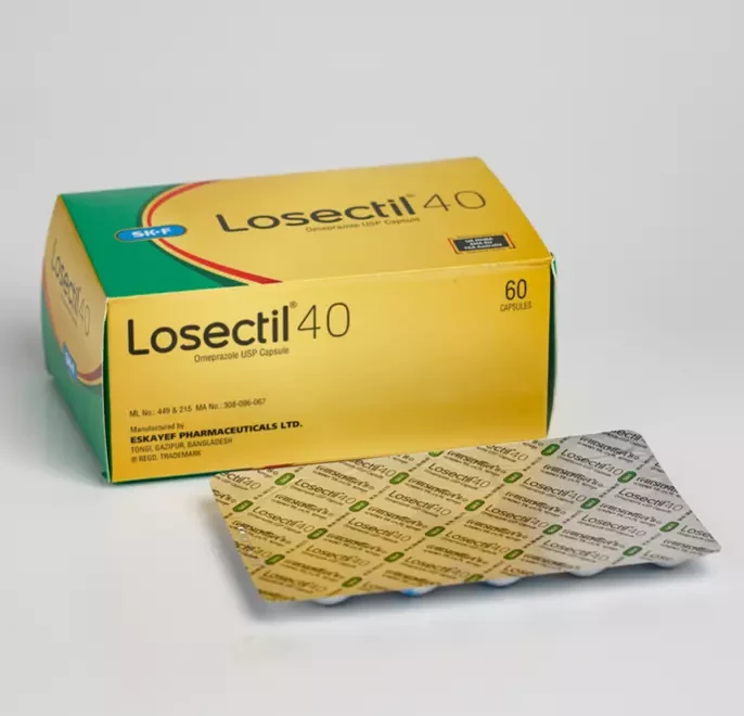 Losectil Capsule (Enteric Coated Pellets) 20 mg