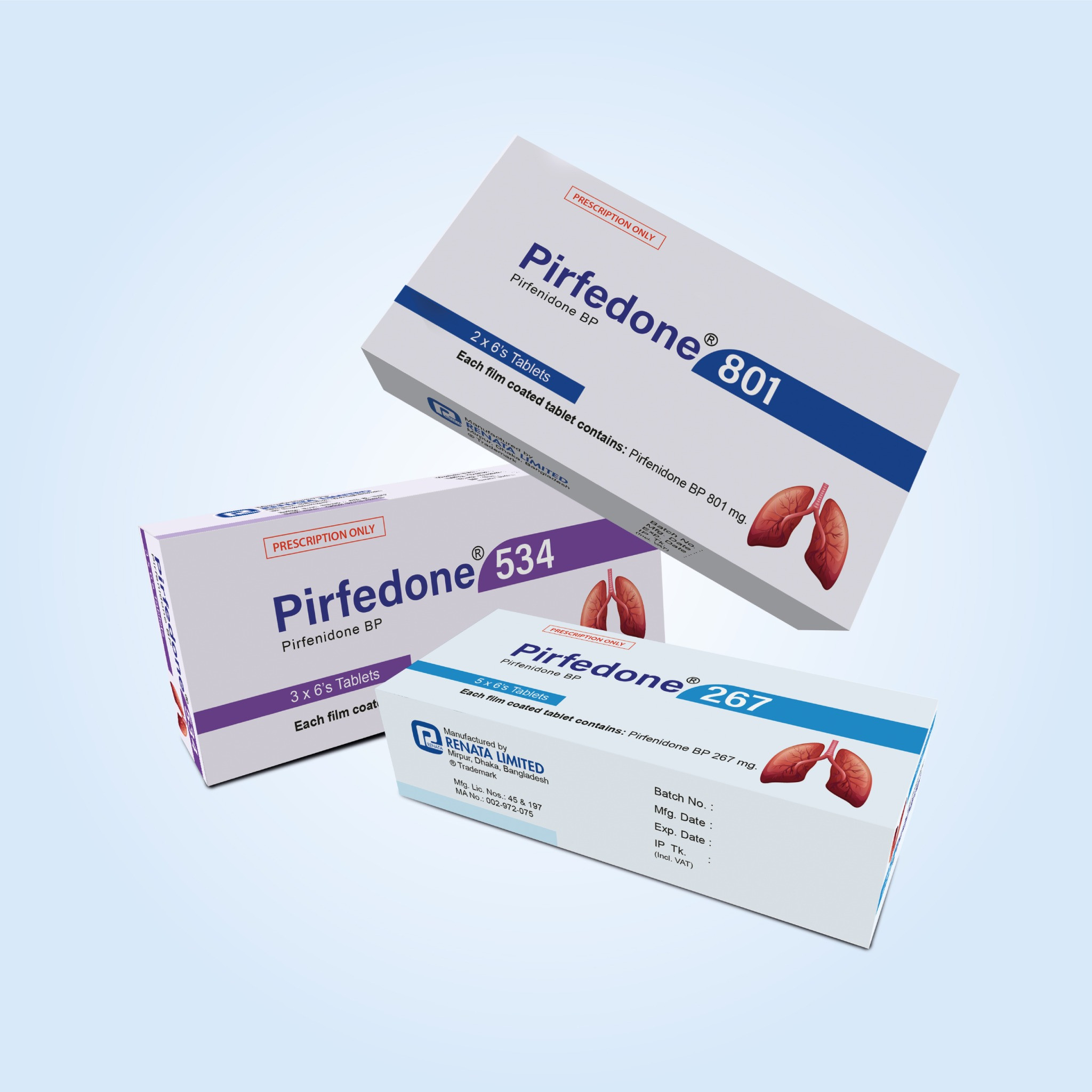 Pirfedone Tablet 267 mg