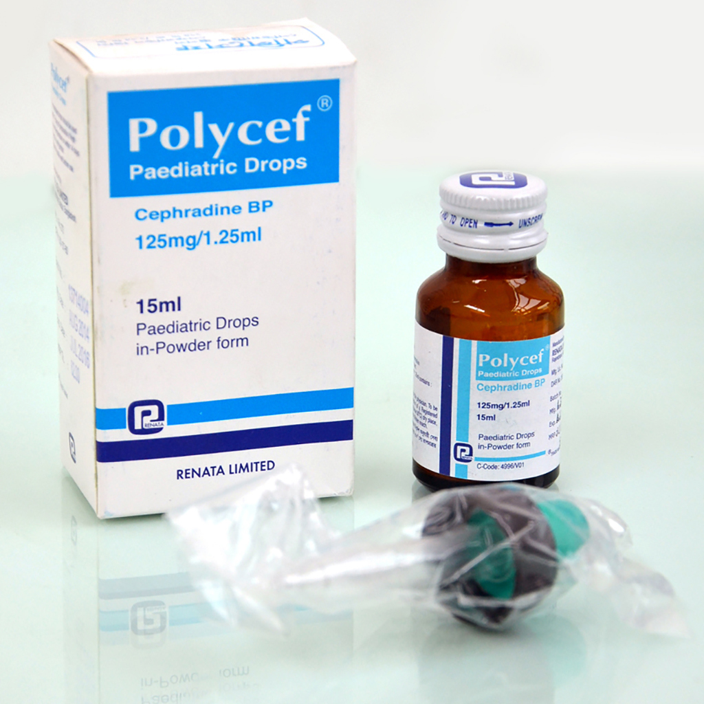 Polycef Pediatric Drops 125 mg/1.25 ml