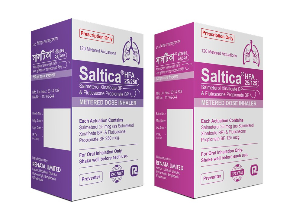 Saltica Inhaler (25 mcg+250 mcg)/puff