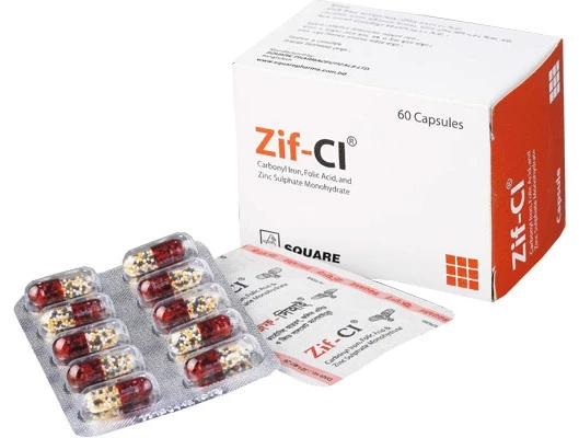 Zif-CI Capsule (Timed Release) 50 mg+0.50 mg+61.80 mg