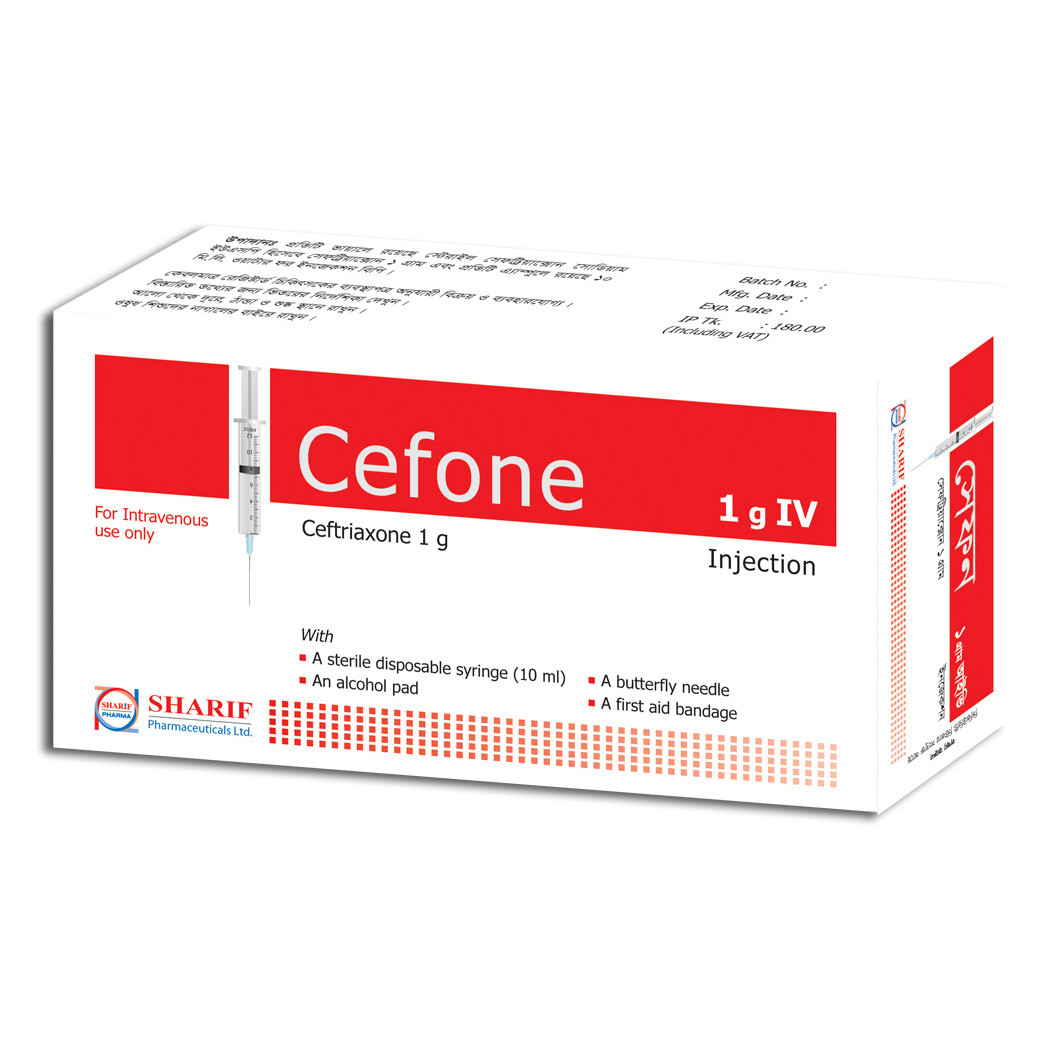 Cefone 1 gm/vial IV Injection