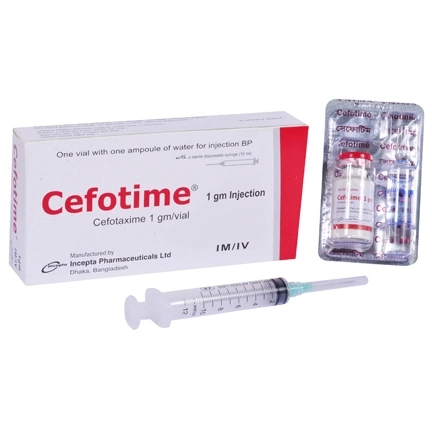 Cefotime 1 gm/10 ml IM/IV Injection