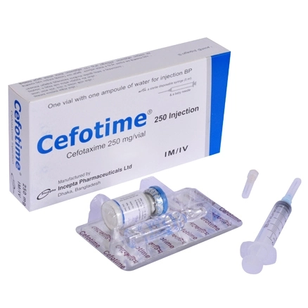 Cefotime 250 mg/5 ml IM/IV Injection