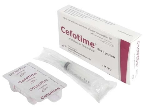 Cefotime 500 mg/10 ml IM/IV Injection