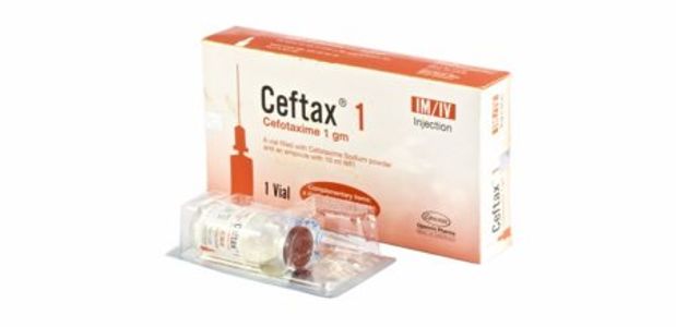 Ceftax 500 mg/10 ml IM/IV Injection