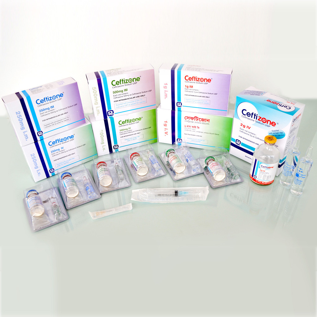 Ceftizone 500 mg/vial IV Injection