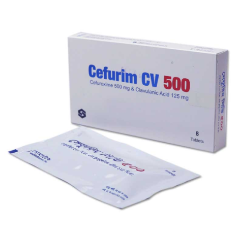 Cefurim CV 500 mg+125 mg Tablet