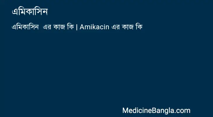 এমিকাসিন  in Bangla