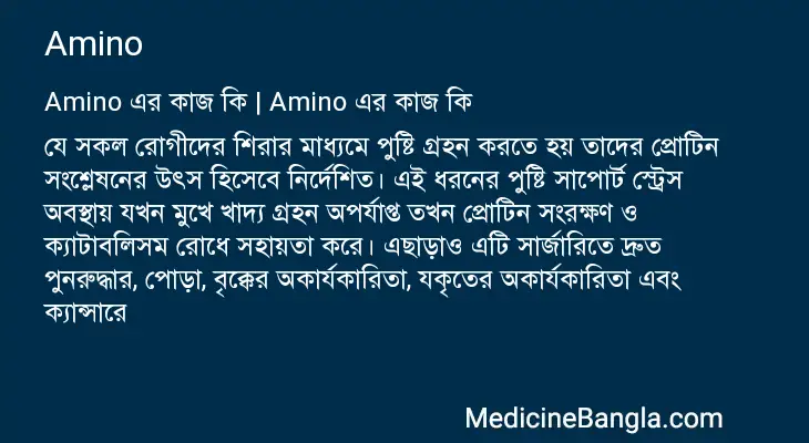 Amino in Bangla