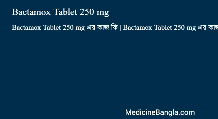 Bactamox Tablet 250 mg in Bangla