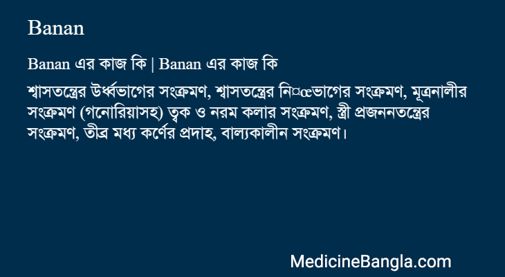 Banan in Bangla