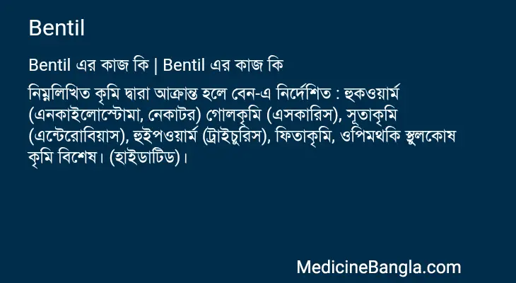 Bentil in Bangla