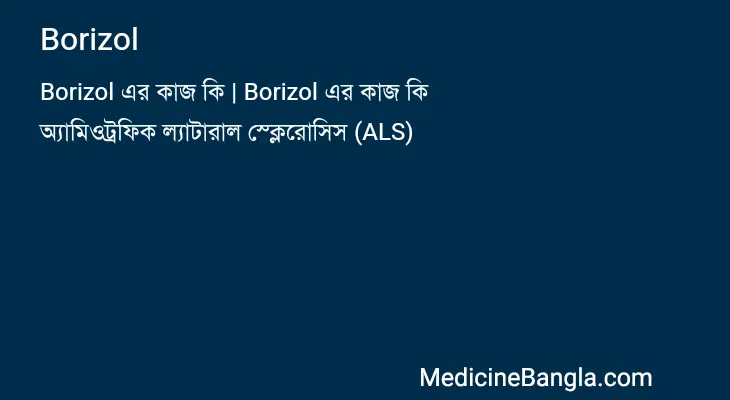 Borizol in Bangla