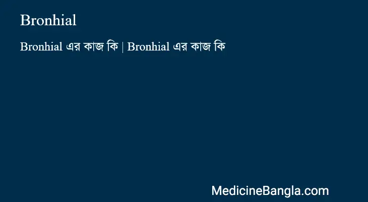 Bronhial in Bangla