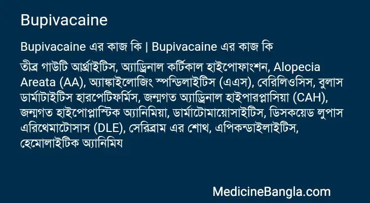 Bupivacaine in Bangla