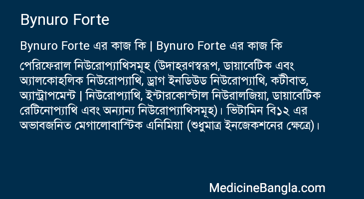 Bynuro Forte in Bangla