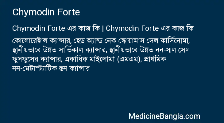 Chymodin Forte in Bangla