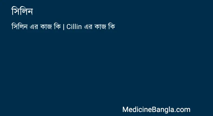 সিলিন in Bangla