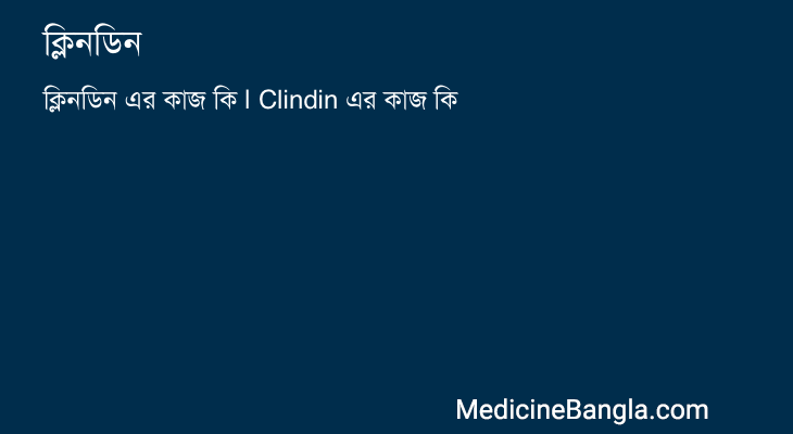 ক্লিনডিন in Bangla