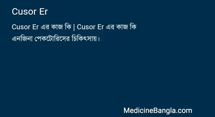 Cusor Er in Bangla