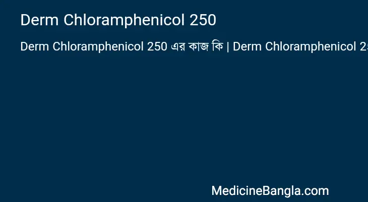 Derm Chloramphenicol 250 in Bangla