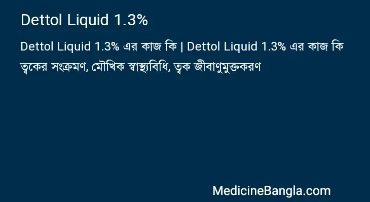 Dettol Liquid 1.3% in Bangla