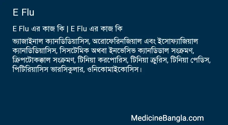 E Flu in Bangla