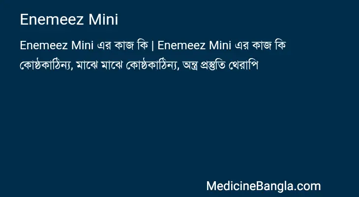 Enemeez Mini in Bangla