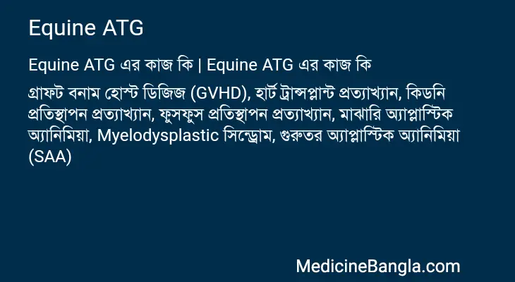 Equine ATG in Bangla