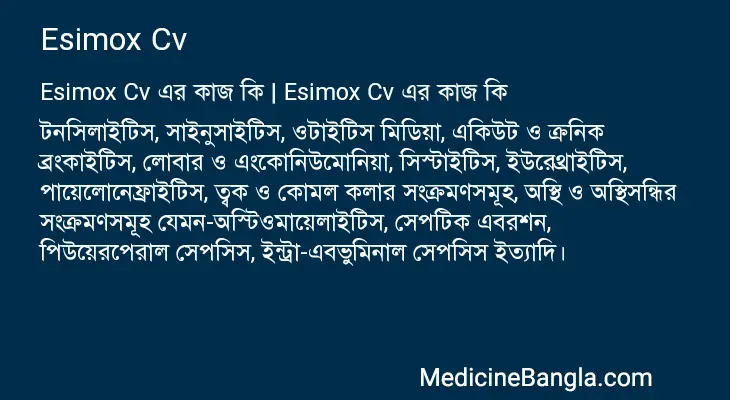 Esimox Cv in Bangla