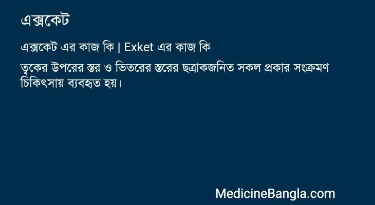 এক্সকেট in Bangla