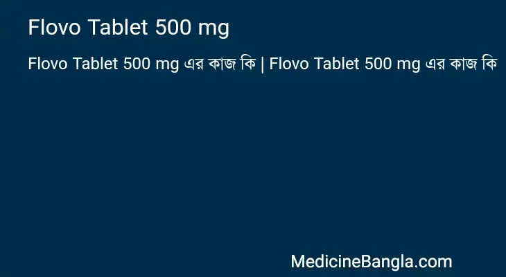 Flovo Tablet 500 mg in Bangla