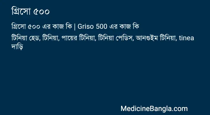 গ্রিসো ৫০০ in Bangla