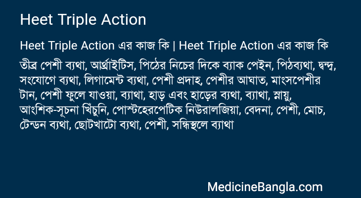 Heet Triple Action in Bangla