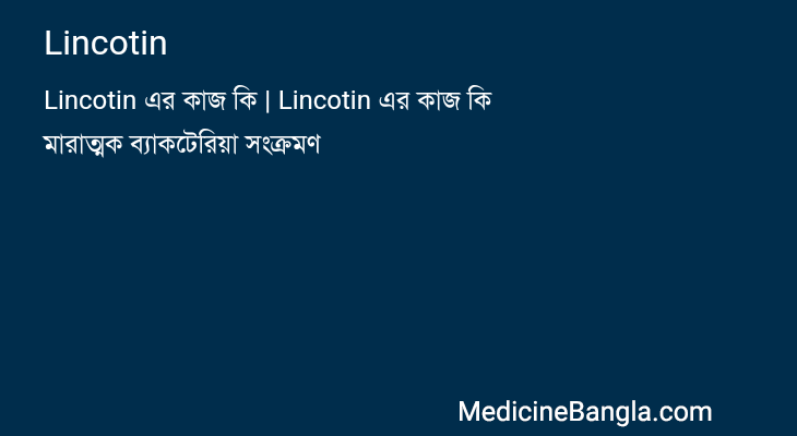 Lincotin in Bangla