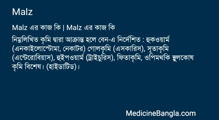 Malz in Bangla