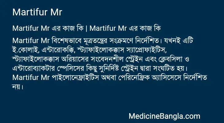 Martifur Mr in Bangla