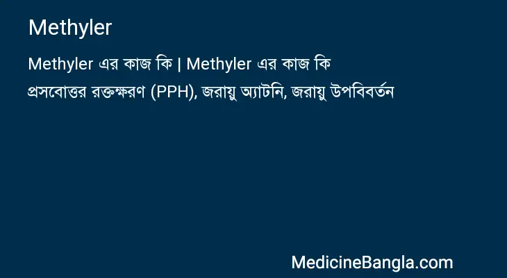 Methyler in Bangla