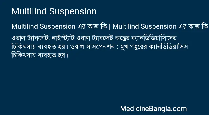 Multilind Suspension in Bangla