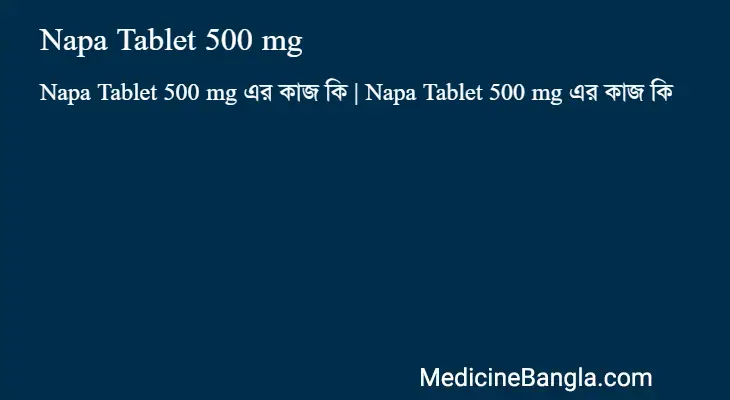 Napa Tablet 500 mg in Bangla