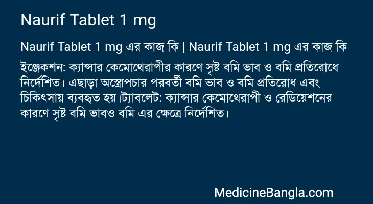 Naurif Tablet 1 mg in Bangla